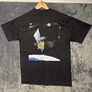 Vtg 1993 NAVSTAR GPS 20 Years Satellite T Shirt Single Stitch USA Hanes MED USA!